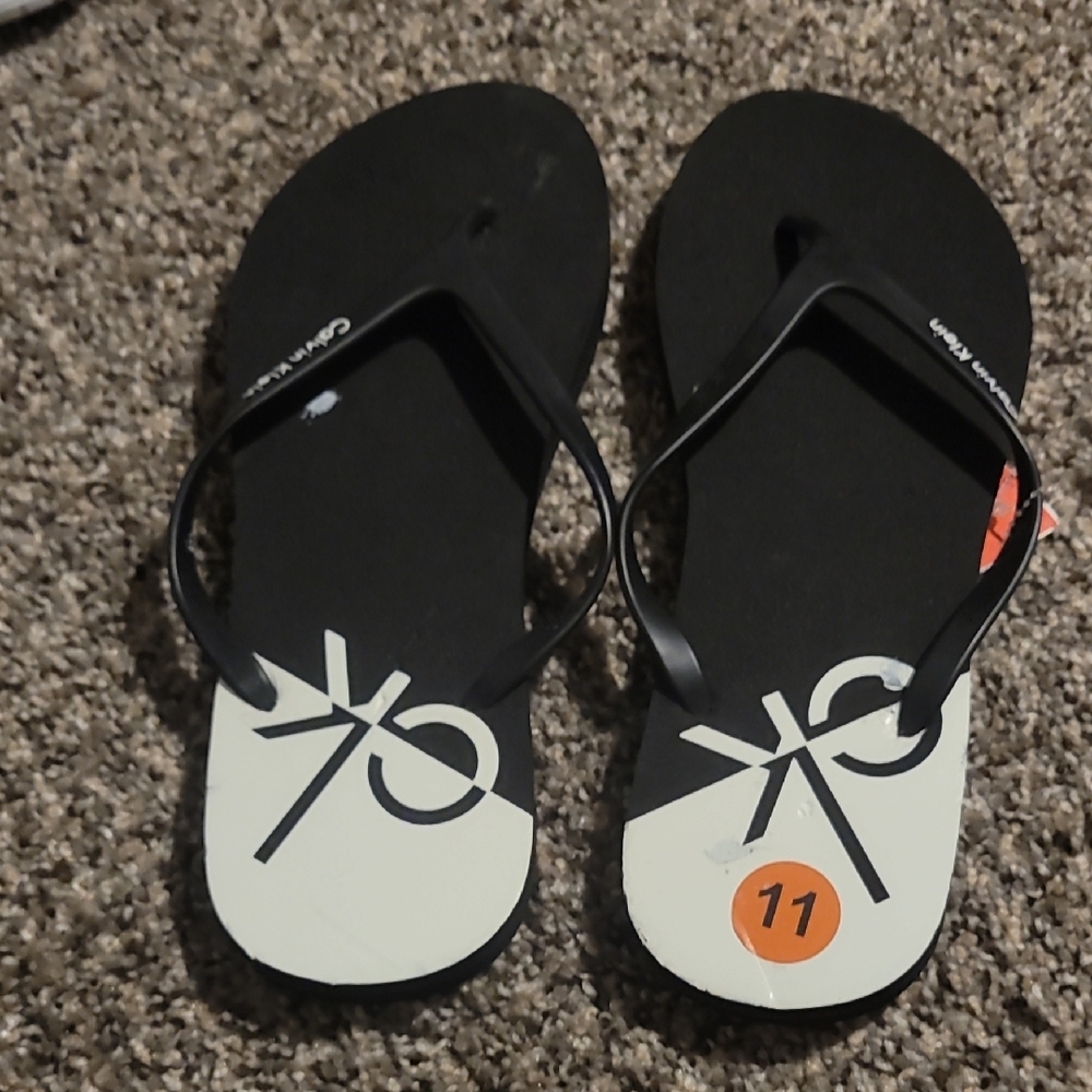 Calvin Klein Black Flip Flops